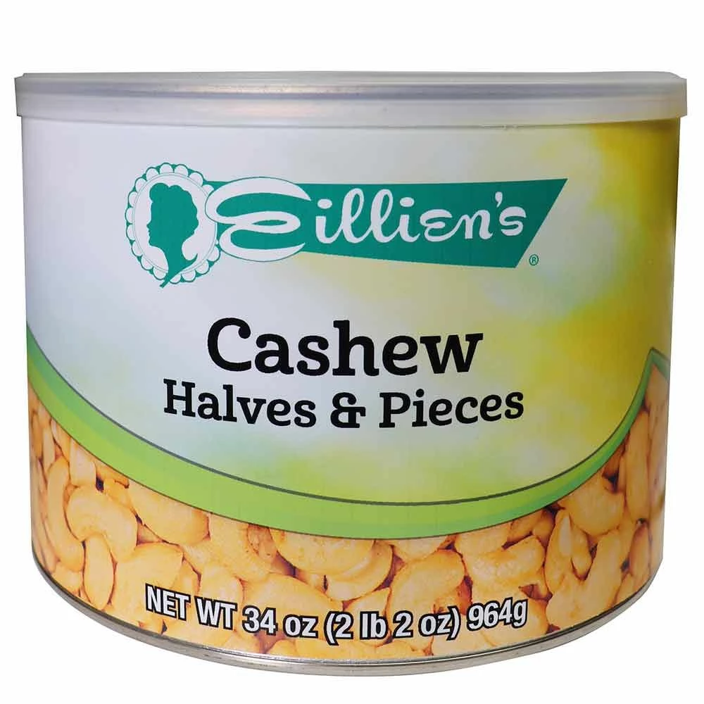 Brand new ๐ Eillien'S Cashew Halves & Pieces Tin - 34 Oz. ๐ 3 Brand new ๐ Eillien'S Cashew Halves & Pieces Tin - 34 Oz. ๐
