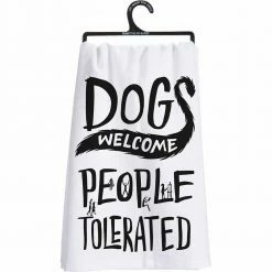 Cheapest ❤️ Primitives By Kathy 🐕 Dogs Welcome Dish Towel 👏
