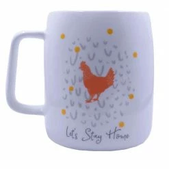 Promo 🔔 Mary Square Ceramic Mug Lets Stay Home ⭐