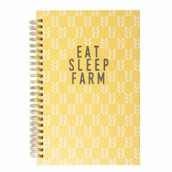 Best deal 🌟 Mary Square Spiral Journal Eat Sleep Farm 😀 -Home & Toys Online store 0035245 1
