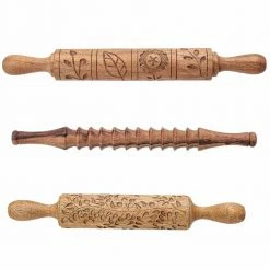 Brand new 😉 Bloomingville Hand-Carved Wood Rolling Pin - 3 Styles 👍