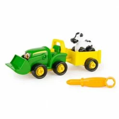 Top 10 ๐งจ John Deere Build-a-Buddy Bonnie Scoop Tractor With Wagon, Cow, And Screwdriver โญ