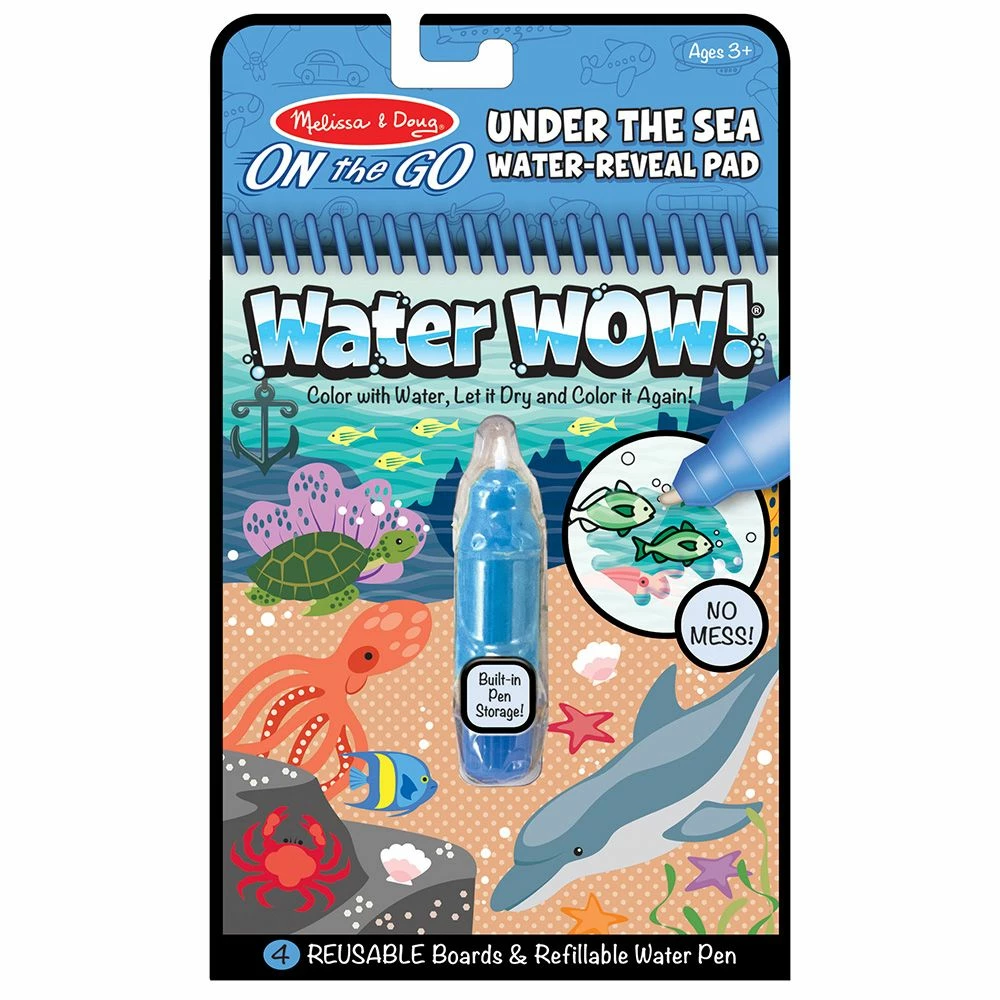 New 🤩 Melissa & Doug Water Wow! Under The Sea Water Reveal Pad 🌟 3 New 🤩 Melissa & Doug Water Wow! Under The Sea Water Reveal Pad 🌟
