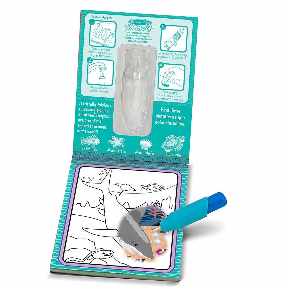 New 🤩 Melissa & Doug Water Wow! Under The Sea Water Reveal Pad 🌟 4 New 🤩 Melissa & Doug Water Wow! Under The Sea Water Reveal Pad 🌟 - Image 2