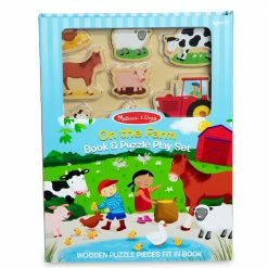 Coupon ⭐ Melissa & Doug Book And Puzzle Set: On The Farm 🌟