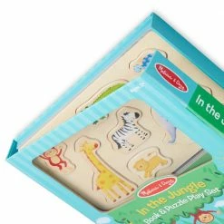 Cheapest 💯 Melissa & Doug Book And Puzzle Play Set: In The Jungle ✨ -Home & Toys Online store 0042312 4