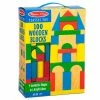 Budget 🎁 Melissa & Doug 100 Wood Blocks Set ⌛