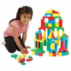Budget 🎁 Melissa & Doug 100 Wood Blocks Set ⌛ -Home & Toys Online store 0042355 3