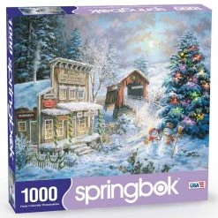 Best deal 😀 Springbok Country 🎅 Christmas Store 1000 Piece Puzzle ✔️