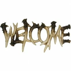 Cheapest ⌛ Rivers Edge Products Deer Antler Welcome Plaque 🌟