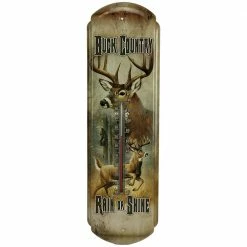 Best Pirce 🧨 Rivers Edge Products Buck Country Tin Thermometer 👍