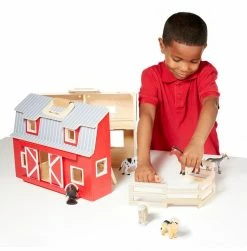 Best Sale ✨ Melissa & Doug Melissa & Doug Wooden Fold & Go Barn 🎉 -Home & Toys Online store 107301498 3