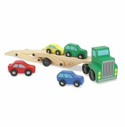 Best deal 🌟 Melissa & Doug Melissa & Doug Car Carrier Truck & Cars Wooden Toy Set 🔥
