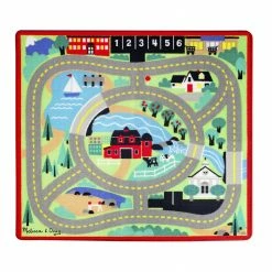 Cheapest 👏 Melissa & Doug Melissa & Doug Round The Town Rug & Car Set 🌟
