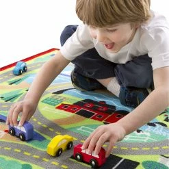 Cheapest 👏 Melissa & Doug Melissa & Doug Round The Town Rug & Car Set 🌟 -Home & Toys Online store 107380091 3