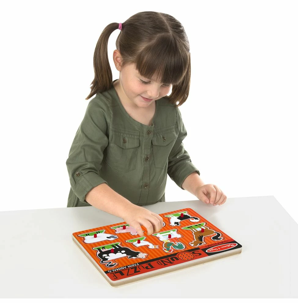 Brand new ✨ Melissa & Doug Melissa & Doug Farm Animals Sound Puzzle - 8 Piece ✨ 5 Brand new ✨ Melissa & Doug Melissa & Doug Farm Animals Sound Puzzle - 8 Piece ✨ - Image 3