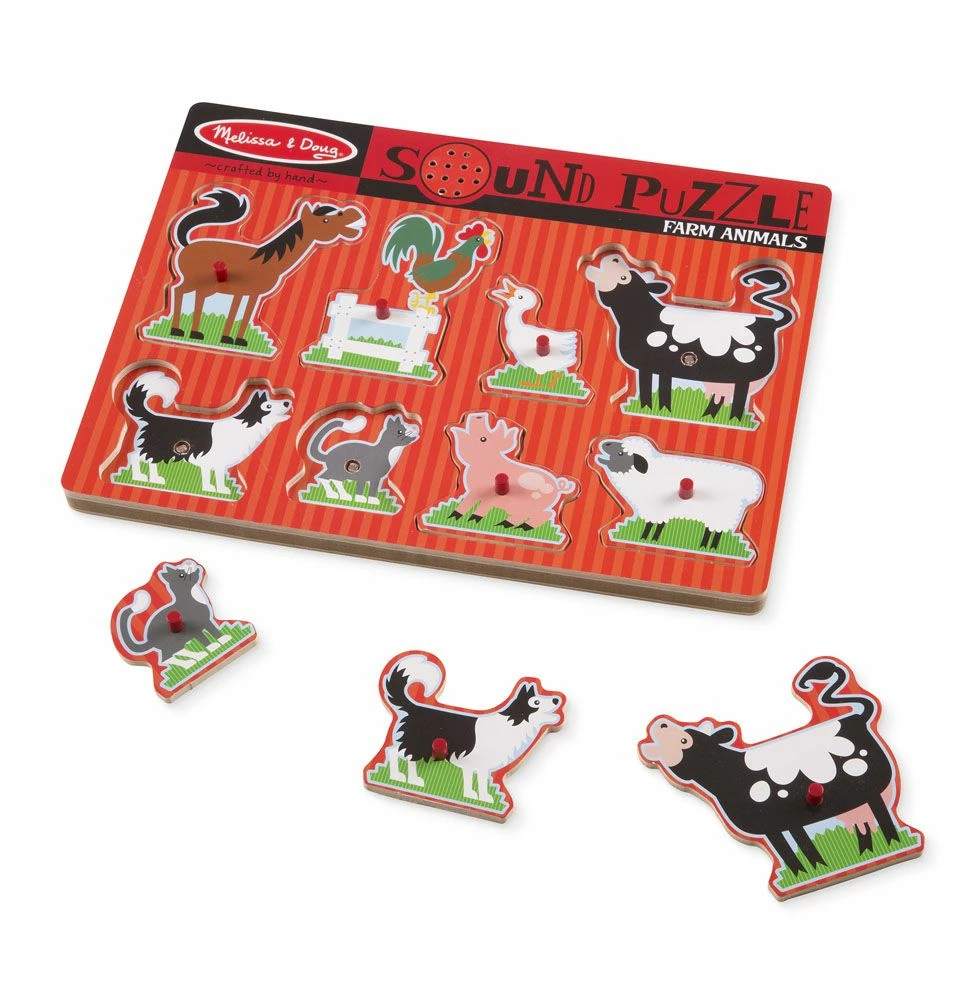 Brand new ✨ Melissa & Doug Melissa & Doug Farm Animals Sound Puzzle - 8 Piece ✨ 6 Brand new ✨ Melissa & Doug Melissa & Doug Farm Animals Sound Puzzle - 8 Piece ✨ - Image 4