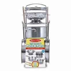 Top 10 ⌛ Melissa & Doug Melissa & Doug Stainless Steel Pots & Pans Play Set ✨