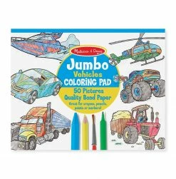 Cheapest 🛒 Melissa & Doug Melissa & Doug Jumbo Coloring Pad - Vehicles 🌟
