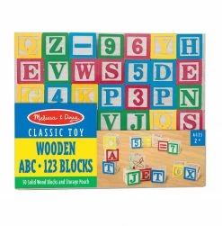 Best Sale 👍 Melissa & Doug Melissa & Doug Wooden ABC/123 Blocks 🎉
