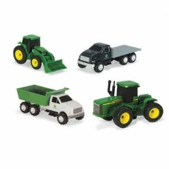 New 🧨 John Deere 4 Piece Truck And Tractor Set ⭐