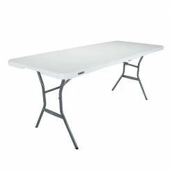 Coupon 😀 Lifetime 6-Foot Fold-in-Half Folding Table 🎁