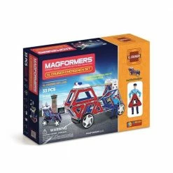 New 😀 Magformers XL Cruisers Emergency 33 Pc Set 🤩