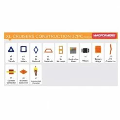 Deals 🔥 Magformers XL Cruisers Construction 37 Pc Set ⭐ -Home & Toys Online store 7413458 10