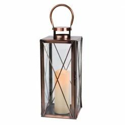 Discount ✔️ Everlasting Glow Copper Metal Lantern 👍