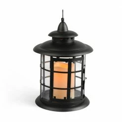 Best Pirce ⌛ Everlasting Glow Black Metal LED Lantern ❤️
