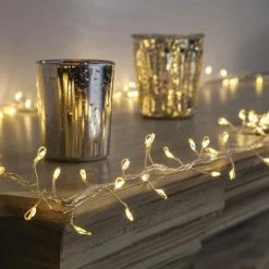 Deals 🎉 Everlasting Glow Micro LED Silver Garland 6 Ft. ⌛ -Home & Toys Online store 7415497c