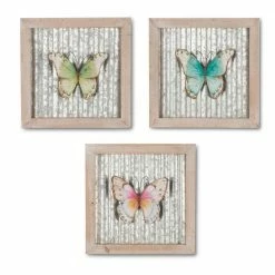 Best Pirce 👍 Lone Elm Studios Framed Butterfly Wall Decorations Set Of 3 ❤️