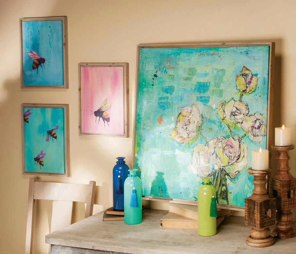 Best deal ๐ Lone Elm Studios Assorted Bee Canvas Wall Art Set Of 3 ๐ 4 Best deal ๐ Lone Elm Studios Assorted Bee Canvas Wall Art Set Of 3 ๐ - Image 2