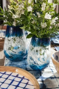 Cheap 👍 Lone Elm Studios Blue Art Glass Vases Set Of 3 ✔️ -Home & Toys Online store 7415602d