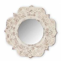 Cheap 🎁 Lone Elm Studios White Medallion Mirror 🛒