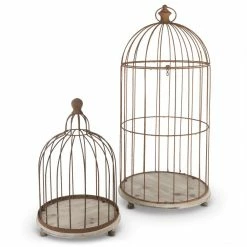 Brand new ❤️ Lone Elm Studios Metal Wire Bird Cages Set Of 2 ⭐