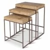 Best Pirce 🌟 Lone Elm Studios Nested Wood And Metal Tables Set Of 3 🔥