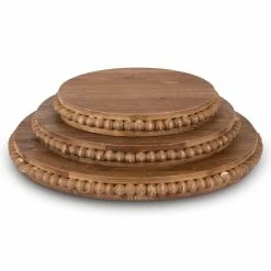 Budget 💯 Lone Elm Studios Stacking Wood Pedestal Trays Set Of 3 🤩