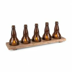 Promo ⌛ Lone Elm Studios Beer Flight Tray Candle Holder 😉