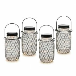 Flash Sale 🎁 Everlasting Glow Lighted Mason Jar Set Of 4 🥰
