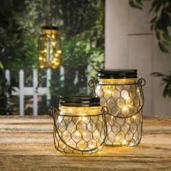 Flash Sale 🎁 Everlasting Glow Lighted Mason Jar Set Of 4 🥰 -Home & Toys Online store 7415732c