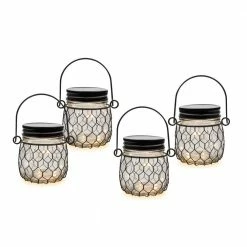 Best Pirce ๐ Everlasting Glow Lighted Clear Mercury Jars Set Of 4 ๐คฉ