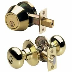 Wholesale 😍 Master Lock Biscuit Knob Style Security Set With Grade 3 Single Cylinder Deadbolt 🤩