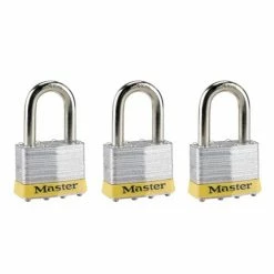 Best Sale ❤️ Master Lock Laminated Keyed Alike NO. 5LF Padlock Set 3 Piece 🔥