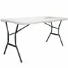Best Sale 👍 Lifetime Fold-In-Half Table 5 Ft. 🌟