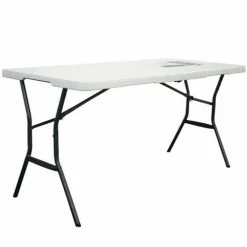 Best Sale 👍 Lifetime Fold-In-Half Table 5 Ft. 🌟