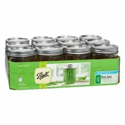 Coupon 😉 Ball Wide Mouth Glass Preserving Jars Pint (16 Oz.) 🔥