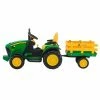 Discount 😀 Peg Perego Ground Force Tractor W/ Trailer & Radio 👏