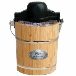 Cheap 🥰 Maxi-Matic Elite Wooden Old-Fashioned Ice Cream Maker 6 Qt. ✔️