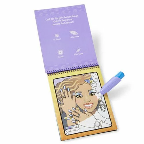 Promo ✔️ Melissa & Doug Water WOW Makeup & Manicures Water Reveal Pad On The GO Travel Activity ❤️ 3 Promo ✔️ Melissa & Doug Water WOW Makeup & Manicures Water Reveal Pad On The GO Travel Activity ❤️